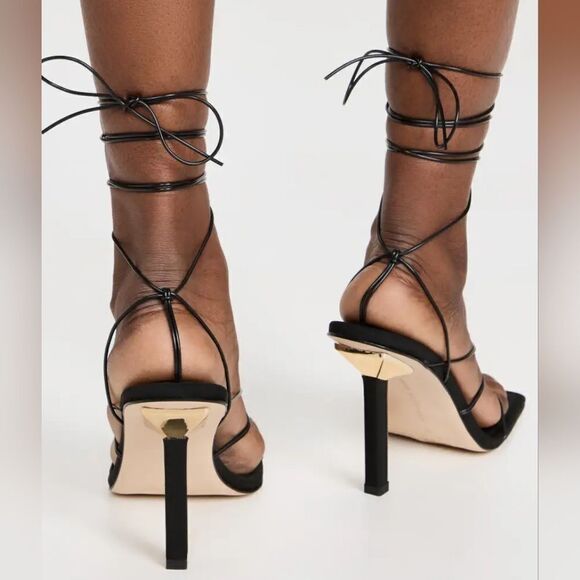 NIB Good American Caged Slanted Sandals - Picture 4 of 8